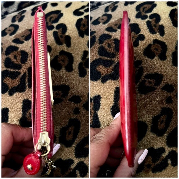 👑✅PRICE FIRM✅NO OFFERS👑AUTHENTIC Louis Vuitton Red Key Card Wallet Pouch - Picture 7 of 17